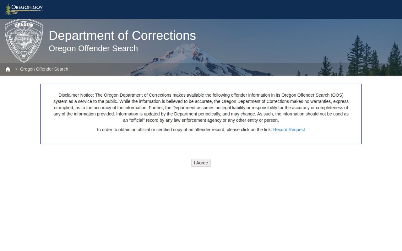 Oregon Offender Search for Lincoln County released state inmates